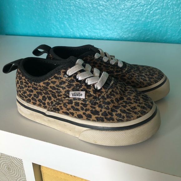 girls leopard print vans